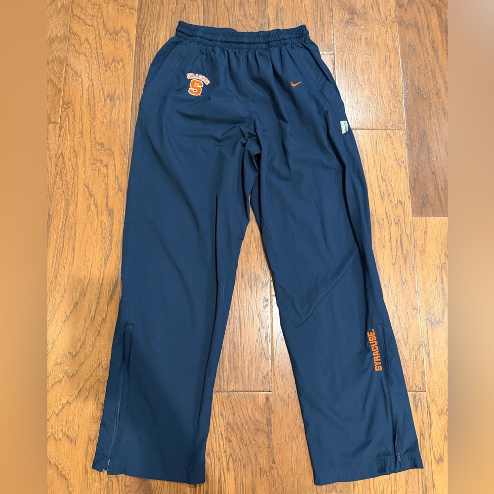 Nike Navy Sweatpants with Orange Logo